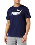 PUMA ESS Logo Men's T-Shirt, Mens, T-Shirt, 851740, Peacoat, S