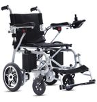 Broobey Lightweight Electric Wheelchair Portable Folding Transport Power Wheelchair- Travel Size - Airline Approved - User Friendly