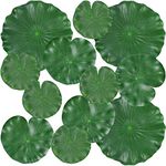 12Pcs Lily Pads for Ponds, Artificial Floating Foam Lotus Leaves, Lily Pads Foliage Pond Decor for Koi Fish Pool Patio Aquarium