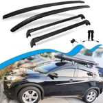 SNIXWOO Lockable Side Rails & Roof Racks for Honda HRV 2016-2022, 4PCS Black Anti-Theft Cross Bars & Roof Rails for Cargo Kayak Ski