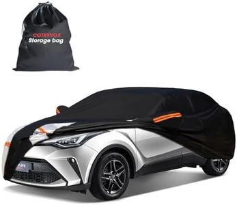 Cotryvox 10-Layer SUV Car Cover, Waterproof All Weather, Black, S1 (See Size Chart)