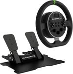 Cammus C5 Bundle for C5 Steering Wheel + CP5 Pedals + Desk Clamp. Racing Simulator Direct Drive Technology, 5Nm Wheelbase, Premium Construction, Cloud-based App Control, PC Hardware Exclusive