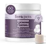 Fera Pet Organics Calming Powder for Cats & Dogs - Vet Created - GABA & Ashwagandha Supplements Help Cat & Dog Anxiety, Stress or Hyperactivity -60 Scoops