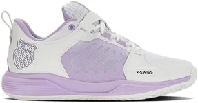 K-Swiss Women's Ultrashot Team Tennis Shoe, White/Purple Rose/Moonless Night, 7 M