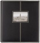 Pioneer Photo Albums 5PS-300 300-Pocket Sewn Leatherette Frame Cover Photo Album, Black