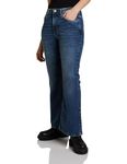 Amazon Brand - INKAST Women Flared Jeans Light Blue 28