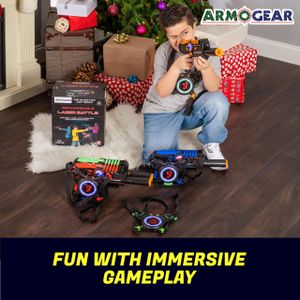 ArmoGear Laser Tag Set – 4-Pack Multiplayer Game for Kids & Adults