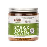 Steak Your Claim Steakhouse Restaurant Rub & Seasoning by Wayward Gourmet - The Best Hamburger Seasoning Spice Blend Mix - Great for the Grill, Jerky, Ribeye, BBQ, Chicken - It’s THE Steak Rub