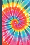 Address Book: Vintage Colorful Tie Dye Swirl Cover Design / Track Names - Telephone Numbers - Emails in Small 6x9 Notebook Organizer / Alphabetical ... Kids - Teen - Adult -Senior Citizen Gift