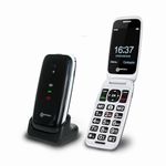 Geemarc CL8700-4G Amplified Clamshell Mobile Phone with Large Keys, SOS Function and One-touch Memory Buttons - Bluetooth and Hearing Aid Compatible - For Hearing Impaired - Unlocked - UK Version