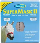 Farnam SuperMask II Classic Horse Fly Mask with Ears, Arabian size, Assorted