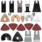 HEMUNC 64 Oscillating Tool Blades, Oscillating Multitool Saw Blades Accessories Kit