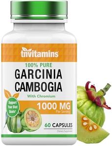 tnvitamins Garcinia Cambogia Extract Capsules (1000 MG x 60 Pills) with Chromium | Weight Loss Pills for Women & Men* | Appetite Suppressant for Weight Loss