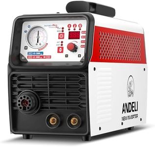 ANDELI 50Amp Plasma Cutter 110V/220V Built-in Air Compressor Maximum Cut Thickness 63/64″(25mm) Low Frequency DC Inverter IGBT Air Plasma Cutting Machine CUT-50Y Pro XS