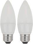 TCP LED Frosted Torpedo, 25W Equivalent, Soft White (2700K), Medium Base, Dimmable, Decorative Light Bulb (2 Pack)