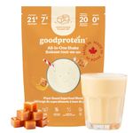 Good Protein Vegan Plant-based Protein Powder 100% Natural, Non-GMO, Dairy-free, Gluten-free, Soy-free, No Added Sugar and Nothing Artificial. Salted Caramel All-in-One Shake 880 grams