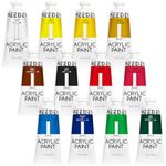 MEEDEN 12-color Acrylic Paint, 60 ml/2 oz Tubes Acrylic Paint Set, Rich Pigments Non-Toxic Art & Craft Paints for Artists, Hobby Painters & Beginners