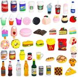 50 Pcs Miniature Food Drink Bottles