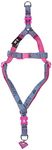 D C Comics SuperGirl Dog Harness, Lightweight Adjustable Breathable No Pull Action Harness, Outdoor Obedience, Dog Walking and Puppy Training Harness, Strong Buckle, Size S/M