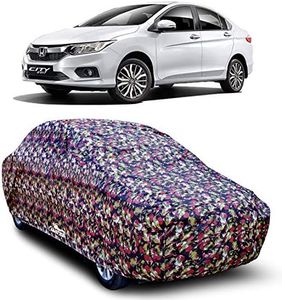 DREAM STORE - Water Resistant - dust Proof - car Body Cover for Compatible with Honda City ZX car Cover - Water Resistant UV Proof - car Body Cover (Military Without Mirror)
