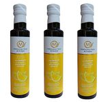 Messolongi Fields | Greek Extra Virgin Olive Oil with Lemon | Gourmet Condiment, No Preservatives, No additives. | 3 x 250ml