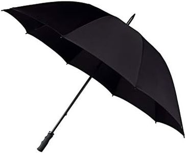 Impliva Falcone Parapluie canne, 130 cm, Noir (Schwarz)