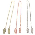 Cabilock 3Pcs Metal Napkin Clips Napkin Chain Towel Fixing Clip for Fixing Napkins Elegant Older Adult Bib Serviette Clip for Home Use Serviette Neck Holder