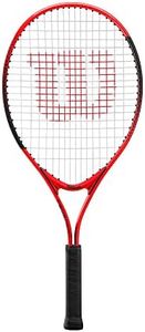 Wilson WR083810H Hard-Style Tennis Racquet [Strung Up] Junior Model Federer 25 JR (Federer 25 Junior) Grip Size 2 Red