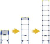 Werner Soft Close Telescopic Extension Ladder 2.6m