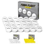 GoSports Foam Flight Practice Golf Balls 24 Pack - White