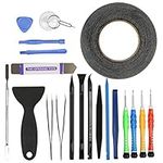 LIHAO Phone Repair Tools 21 PCS Cell Phone Repair Kit Professional Premium Repair Kit Screwdriver Tool Opening Pry Tool for Phone Disassembly and Repair