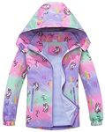 decathee Girls Boys Light Jackets Kids Raincoat Waterproof Hooded Breathable Windbreakers Outerware Softshell