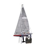 Kyosho 40042S-B Fortune 612 III RC Sailboat, Blue/Red/White, 612 mm