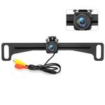 Kairiyard License Plate Backup Camera, Waterproof 170° View Rear View Reverse Camera Night Vision Back up Camera Systems for Cars Trucks Pickup SUVs Trailer.