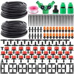 HASTHIP® Automatic Drip Irrigation Set,30m Adjustable Micro DIY Irrigation Kit Plant Water Saving System,Heavy Duty Tube Watering Kit for Patio Lawn Garden Greenhouse Flower Bed