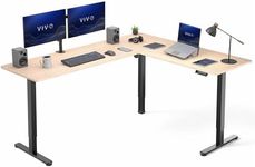 VIVO Corner Standing Desk, 75 x 63 