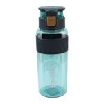 Attro Active Sports 1000ml Water Bottle with Flip Top Lid & Easy to Carry Handle ML Marking Mention for Daily Water Intake BPA Free Leak Proof - Blue