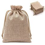 Beingelegant - Return Gift Jute Potli For Cutlery, Gifting, Return Gift, Soap, Diy Design School Projects, Small Stationery Items (Size : 13X18) - Pack Of 50 - 50,Brown