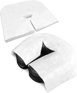 100 x almohadillas zen desechables para reposacabezas de camillas de masaje - paños nasales - accesorios de masaje - almohadilla facial para camillas de cosmética - 41x31 cm.