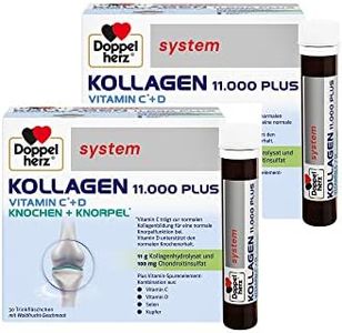 Doppelherz system KOLLAGEN 11.000 PLUS – Mit Nährstoffen, die zur Gesundheit des Bewegungsapparates und zum Zellschutz beitragen – 2x 30 Trinkfläschchen