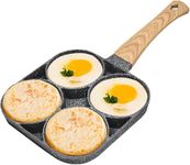 HIYAA Egg Frying Pan,Non-Stick Egg Pan Pancake Pan Cake Pan Aluminium Breakfast Steak Fried Egg Burger Pan for Induction Hob Stove Gas