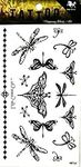 PP TATTOO 1 Sheet Butterfly dragonf