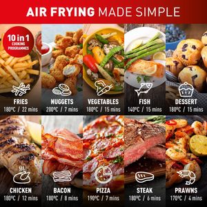 Tefal Easy Fry Max Air Fryer, 5L – Digital, 10 Programs, Black
