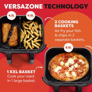 Instant Pot Versazone Dual Air Fryer, 8.5L – Two Independent Zones