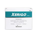 Brinton Xerigo Intense Skin Moisturizing Cream with Exfoliating Ingredients for Cracked Feet, Elbow & Knees, Prevents Moisture Loss, Non-Greasy ,50gm