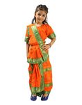 FancyDressWale Bharatnatyam Dress (12-14 yrs, Orange)