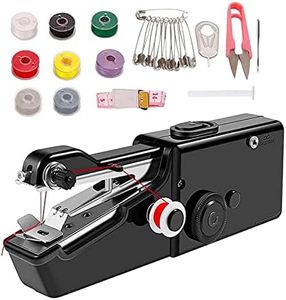 Handheld Sewing Machine, Mini Portable for Quick Stitching, Easy To Operate Hand Held Sewing Machine, Portable Mini Sewing Machine Suitable for Home, Travel and DIY, Sewing Machine for Beginners Black