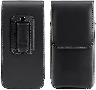 kwmobile Carcasa Universal con Medidas internas de 17.2 x 8 CM - Funda para móvil con Clip y Tapa magnética Negro
