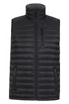 Mountain Warehouse Henry II Mens Down Padded Gilet - Lightweight Vest Black Medium