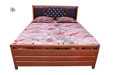 Royal Interiors Briwik Metal King Size Bed with Hydraulic Storage for Bedroom Living Room Furniture Double Bed for Home (King Size) (75"x72")